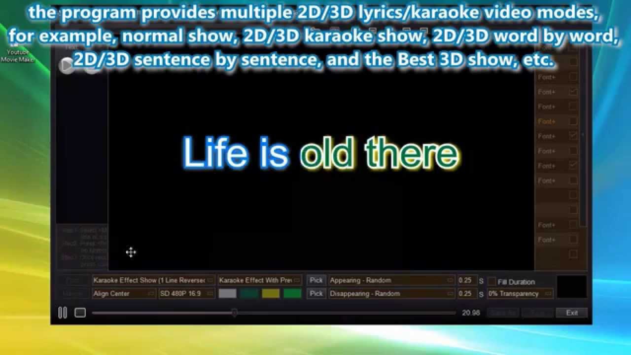 how to make karaoke lyrics for mac